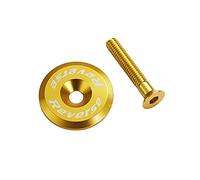 Reverse Cappuccio di chiusura serie sterzo in alluminio con vite, colore oro scuro