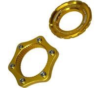 Reverse Centerlock Adattatore Su 6-Loch Bicicletta MTB Freno a Disco Oro