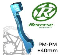 Reverse Dischi-Freni Adattatore Pm-Pm Ø 200mm + 40mm Azzurro