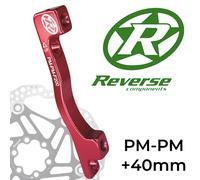 Reverse Dischi-Freni Adattatore Pm-Pm Ø 200mm + 40mm Rosso