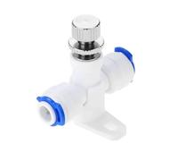Reverse Osmosis 1/4 Inch Hose RO Water Flow Adjust Valve - Regulator with Waterflow Control Valve Connector Fitting for Water Speed Control