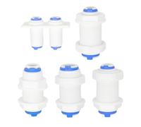 Reverse Osmosis System Straight Bulkhead Coupling - Equal 1/4 Inch 3/8 Inch OD Hose Connection For RO Water Plastic Quick Connector(3l8-3l8)