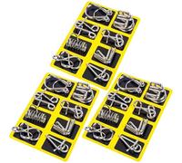 Reverse Thinking Puzzles, Brain Teaser Puzzles Metal Game for Adults, Physics Mind Metal Puzzle Unlock Interlock Game for Youth, Office Workers, Seniors (CC)