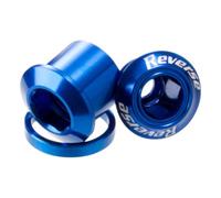 Set di Bulloni Corona Inversa in Alluminio 7075, 4 Pezzi - Blu, per Personalizzare la Tua Bici