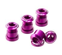 Set di Bulloni Corona Inversa in Alluminio 7075, 4 Pezzi - Viola