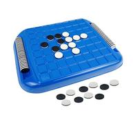 Reversi Othello Board Game - Set di strategie educative, due pezzi di scacchi a colori - dimensioni di viaggio portatili con funzione di gioco logico, mentale a due persone migliora la concentra