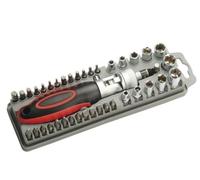 Reversibile Cacciavite a Cricchetto W/ Bit & Prese Set Pro'sKit SD-2309 (40pcs)