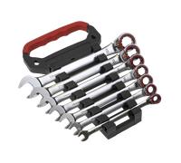 Sealey Walldrive 100t Cricchetto Reversibile Set Chiavi Combinate 8mm-19mm - 7pc