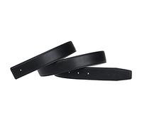 Reversible H Microfibra Cinture in pelle Sostituzione Cinturino senza Fibbia 32mm Larghezza Nero Grigio