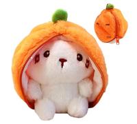 Reversible Plush Bunny Toys, Carrot-Shaped Stuffed Animal Rabbit,4.72 inches Comfortable Adorable Soft Plush Toy, Ideal for Kids Girls Boys Teens Adults, Gift and Room Decor
