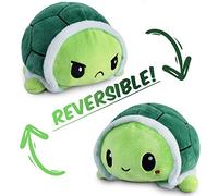 Reversible Turtle Plushie Happy Sad Turtle Teddy Show Your Mood with Double-Sided Flip Mood Turtle Super Fluffy Cute Mini Stuffed Turtle TIK Tok Trend Stuff Suitable for all Age Green