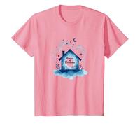 Reveur House Blue: Casa dei Sogni Notte Stellata Stravagante Maglietta, Bambini, Rosa, 12 Anni