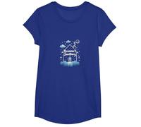 Reveur House Blue Dreamers Sanctuary Notte Stellata Whimsy Maglietta, Ragazze, Blu Reale, M