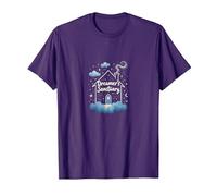 Reveur House Blue Dreamers Sanctuary Notte Stellata Whimsy Maglietta, Uomo, Viola, 3XL
