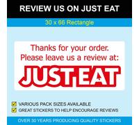 Review Noi Su Just Eat - 30 x 66mm Adesivi