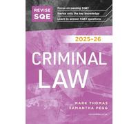 Revise SQE Criminal Law 2025/26 | Revision Guides for SQE1 | Solicitor’s Qualifying Exam | Up to date with 2025 Specification: SQE1 Revision Guide