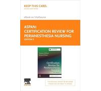 Revisione della certificazione per PeriAnesthesia Nursing - Elsevier E-book su VitalSource (Retail Access Card)