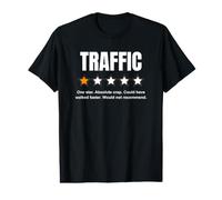 Revisione della valutazione di Una Stella del Traffico | Funny Rush Hour Highway Jam Maglietta con Stampa Grafica Economica