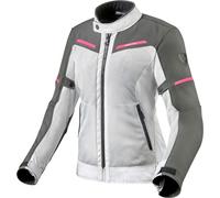 Revit Airwave 3 Giacca tessile motociclo da donna, bianco/grigio, Taglia 34
