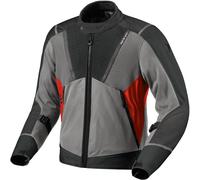 Revit Airwave 4 Giacca tessile da moto, grigio-rosso, taglia XL per maschi