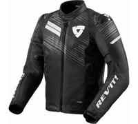 Revit Apex H2O Giacca tessile moto, Bianco/nero, Taglia 3XL