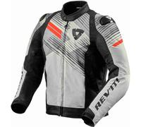 Revit Apex H2O Giacca tessile moto, grigio/rosso, Taglia S