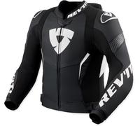 Revit Argon 3 Pro Giacca di pelle da motociclista perforata, nero-bianco, taglia 54 per maschi