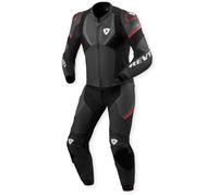 Revit Beta 2 Tuta in pelle da moto in 2 pezzi traforata, nero/antracite, Taglia 46