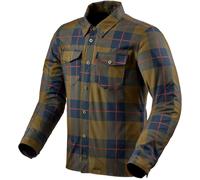 Revit Bison 2 H2O, camicia/giacca tessile impermeabile M male Marrone/Blu/Rosso