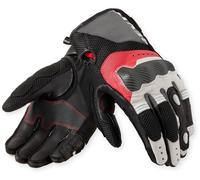 Revit Blaze Guanti da moto, nero/bianco/rosso, Taglia S