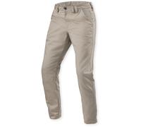 Revit Chino Dean 2 Tapered Pantaloni tessili da moto, beige, taglia 31 32 per maschi