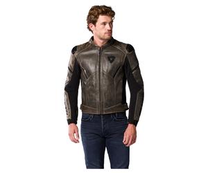 REV'IT! Combin. In Pelle Parallax Giacca uomo marrone, taglia 50