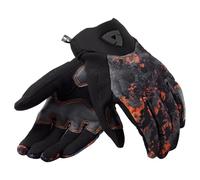 Revit Continent Guanti da Moto (Nero/Arancione, S)