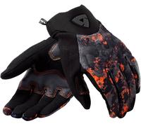 Revit Continent Guanti da moto, nero-arancione, taglia 2XL per maschi