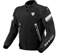 Revit Control Air H2O, giacca tessile impermeabile S male Nero/Bianco