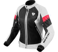 Revit Control Air H2O impermeabile Giacca tessile moto da donna, bianco/nero, Taglia 42