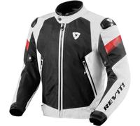 Revit Control Air H2O impermeabile Moto Tessile Giacca, bianco/nero, Taglia M