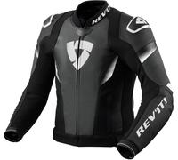 Revit Control giacca in pelle moto traforata, Bianco/nero, Taglia 56