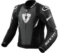 Revit Control giacca in pelle moto traforata, nero-bianco, taglia 48 per maschi