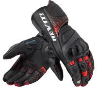 Revit Control Guanti da moto, nero/rosso, Taglia S