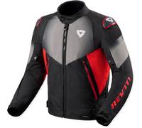 Giacca da moto Revit Control H2O nera-rossa XL