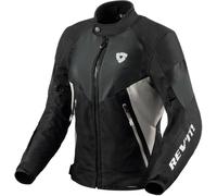 Revit Control H2O Giacca tessile moto da donna, nero/argento, Taglia 38