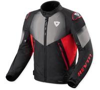 Revit Control H2O Giacca tessile moto, nero/rosso, Taglia XL