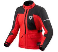 Revit Convergent H2O Giacca tessile impermeabile per motociclette, rosso/nero, Taglia 36