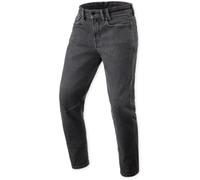 Jeans da moto Revit Detroit 3 Tapered Cropped neri scuri W28/L32