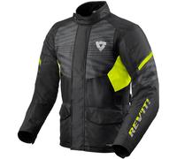 Revit Duke H2O Giacca tessile moto, nero-giallo, taglia 4XL per maschi