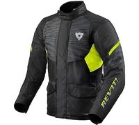Revit Duke H2O Giacca tessile moto Nero/Giallo XL