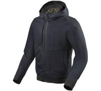 Felpa da moto Revit Stealth 2 con cappuccio blu scuro Saldi S