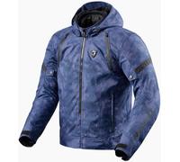 Revit Flare 3 H2O impermeabile Giacca tessile moto, blu/mimetizzazione, Taglia M