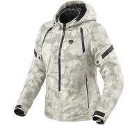 Revit Flare 3 H2O, giacca tessile impermeabile donna 36 female Grigio/Bianco